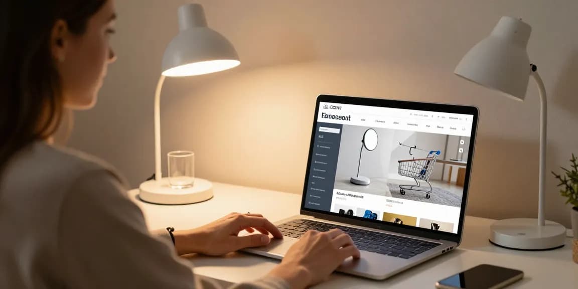 Elegante Bogenlampe für Online-Shopping, Produktbewertungen und die besten Angebote auf einer E-Commerce-Plattform.