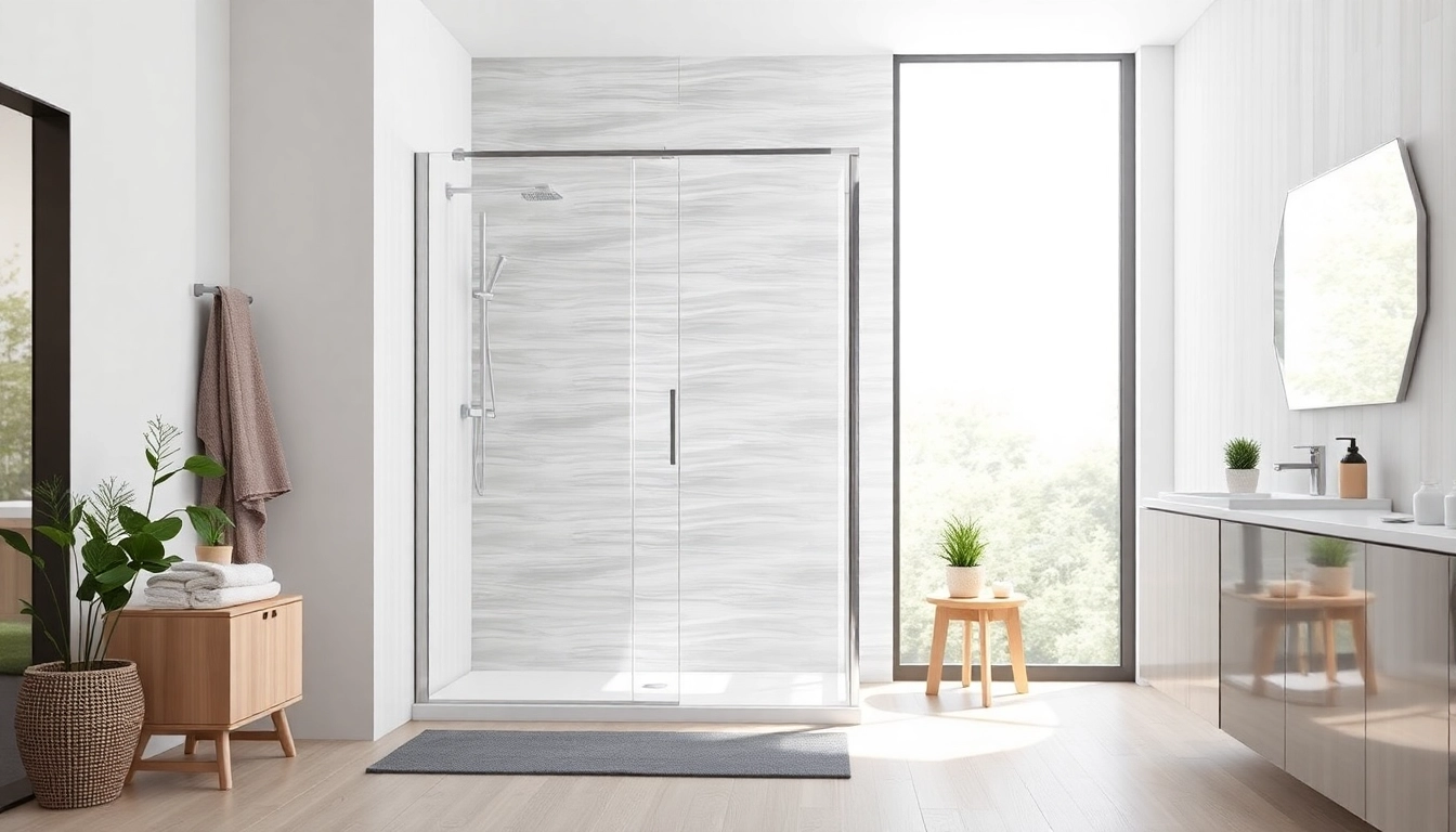 Erleben Sie die sonni Duschkabine 90x90 in einem modernen Badezimmer mit eleganten Details.