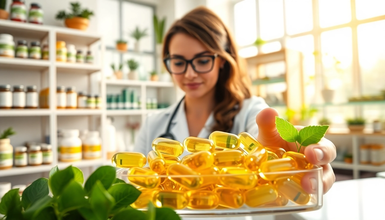 Vegane Nahrungsergänzungsmittel in gut beleuchtetem Klinikraum mit hochwertigem Ansatz