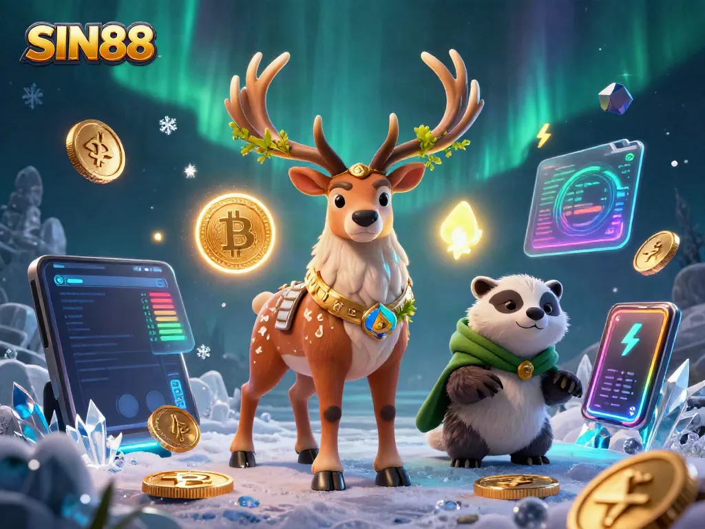 Experience thrilling betting moments at SIN88 with a mystical druid and badger.