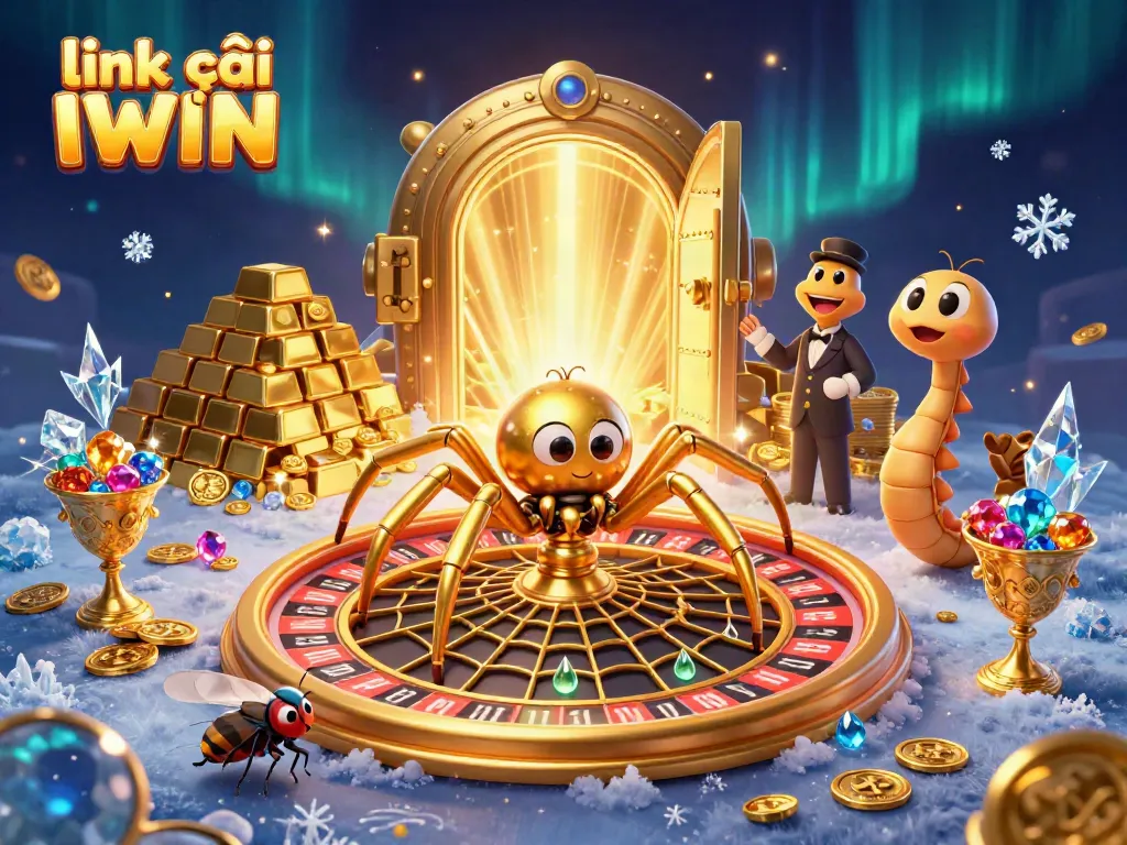 Spin to win with the golden spider at the roulette wheel in link vào IWIN gameplay.