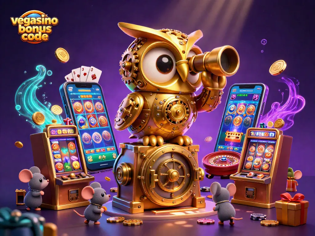 Experience big winnings with the vegasino bonus code in a captivating casino scene filled with excitement.
