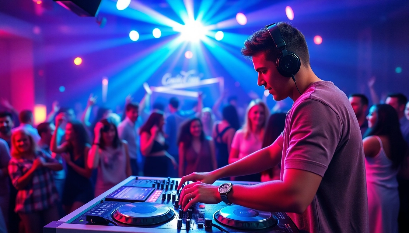 DJ in München rockt die Tanzfläche mit beeindruckenden Beats und einer lebhaften Atmosphäre.