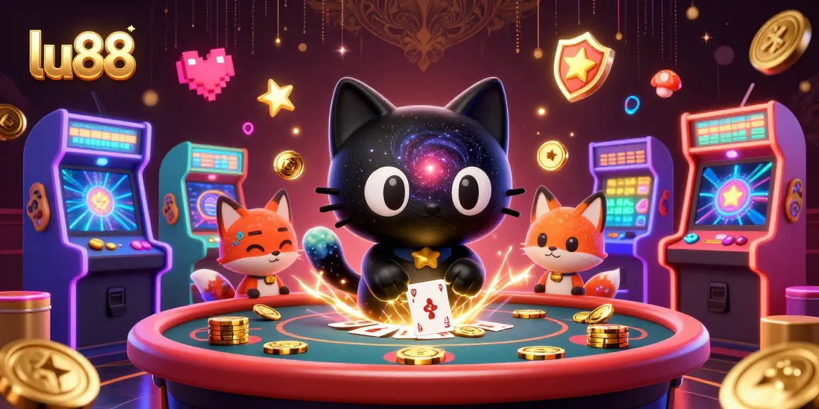 Experience thrilling gaming at lu88 with a cosmic casino theme featuring vibrant characters.