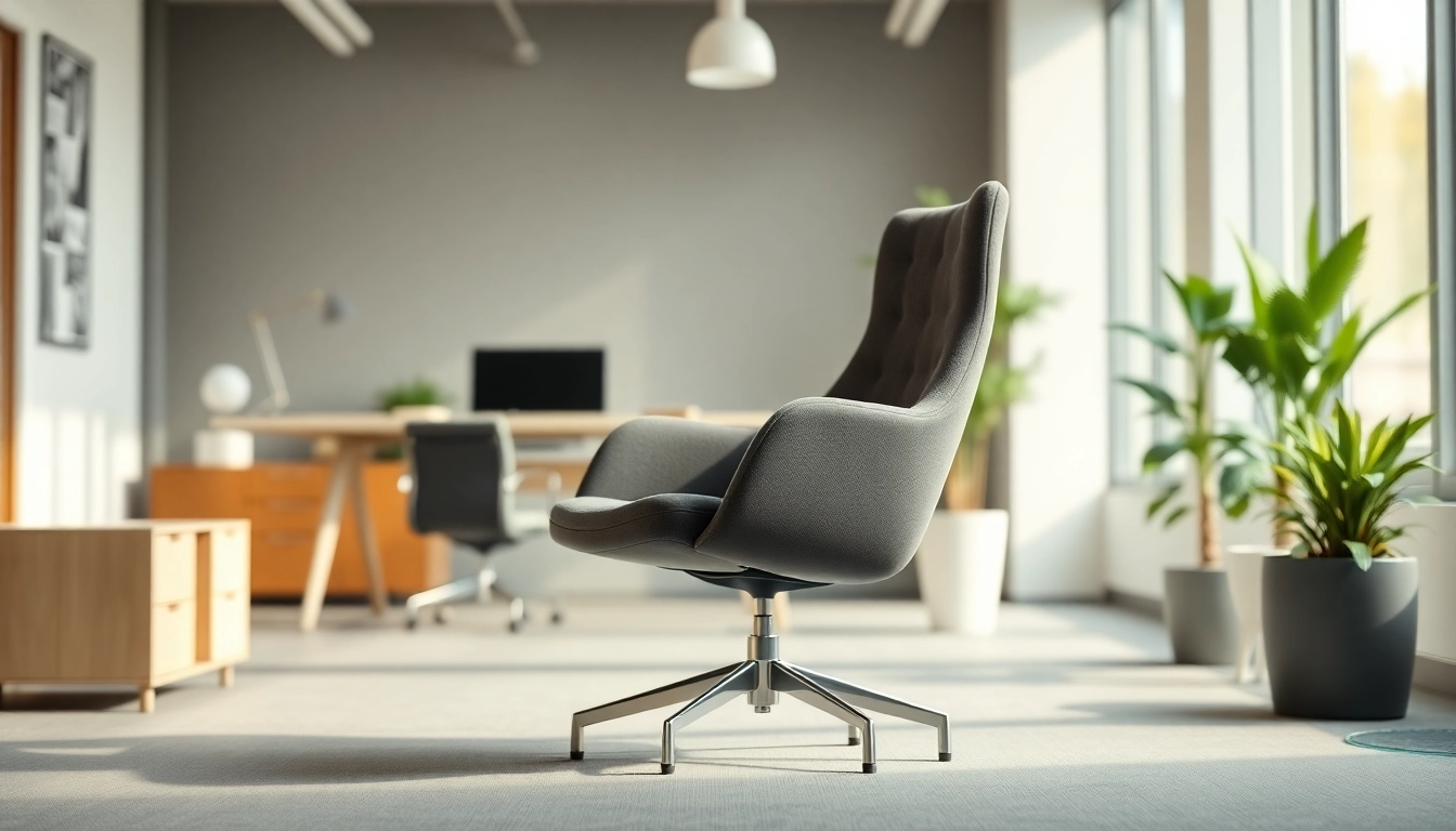 Refurbished Vitra chair showcased in a modern office setting, enhancing style and comfort.