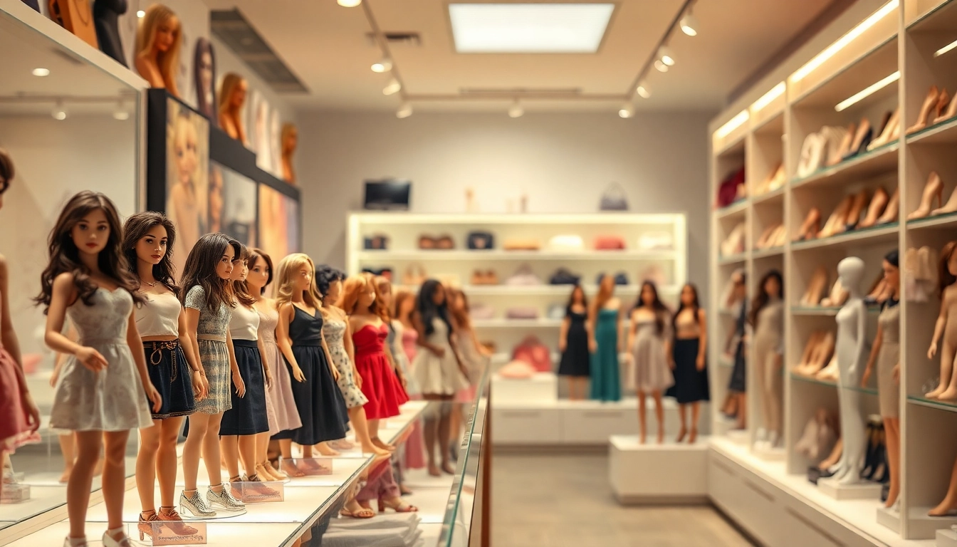 Besuchen Sie den einzigartigen silicone love doll store mit einer Vielzahl lebensechter Puppen im Ausstellungsbereich.