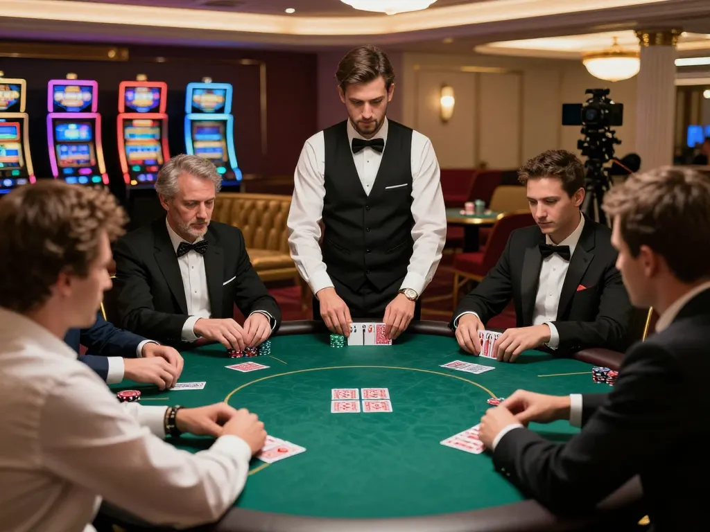 79King players engaged in a thrilling poker game, showcasing strategic gameplay and luxury.