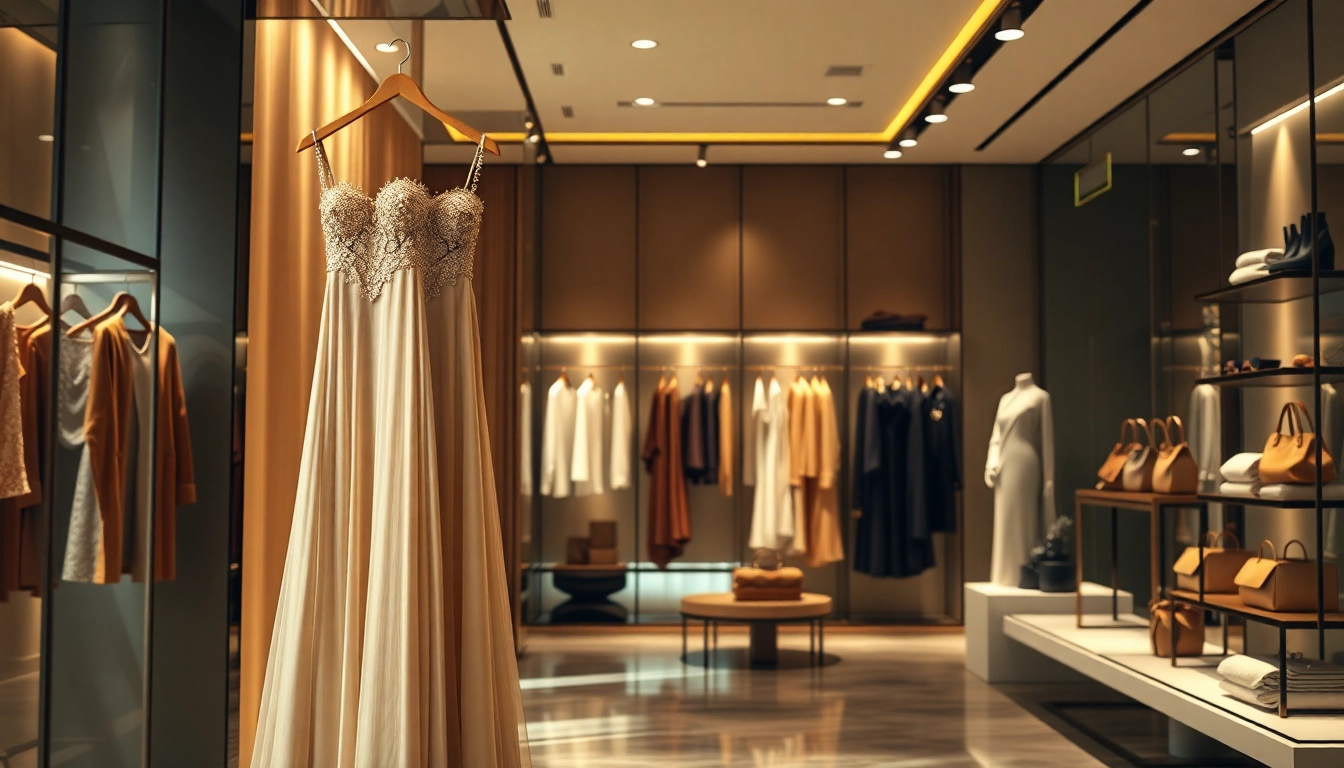 Explore Alvionz's luxurious fashion items displayed in a chic boutique setting.