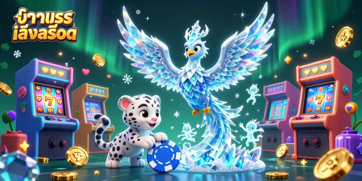 Experience ทดลองเล่นสล็อต with colorful slot machines and a vibrant casino scene.