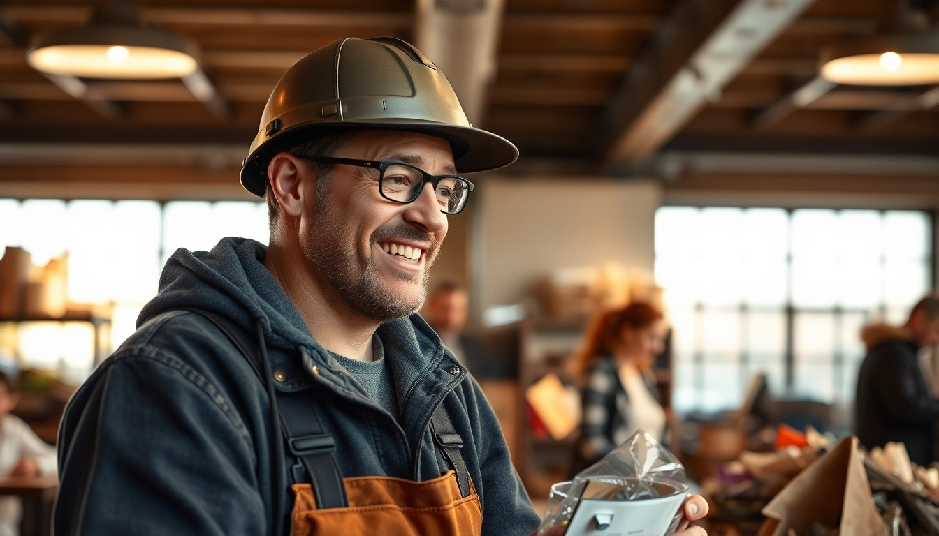 Effiziente Schrottabholung Düsseldorf durch professionelles Team in modernem Fahrzeug.