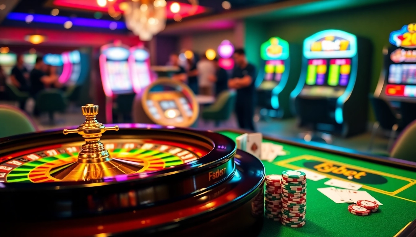 Experience the excitement of Nhà cái uy tín F8bet with engaging casino games at a vibrant roulette table.