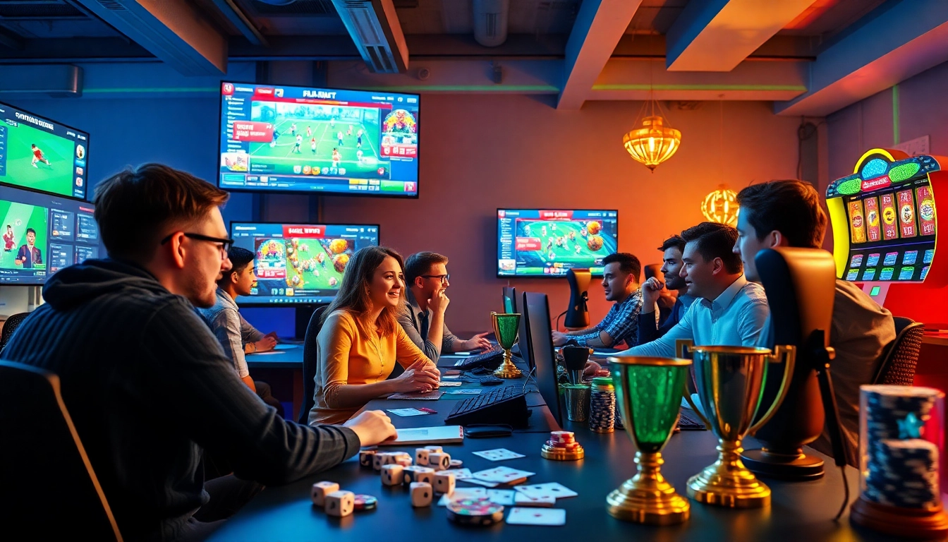 Engaging online gaming environment at https://acb8.buzz/ showcasing diverse players immersed in various games.