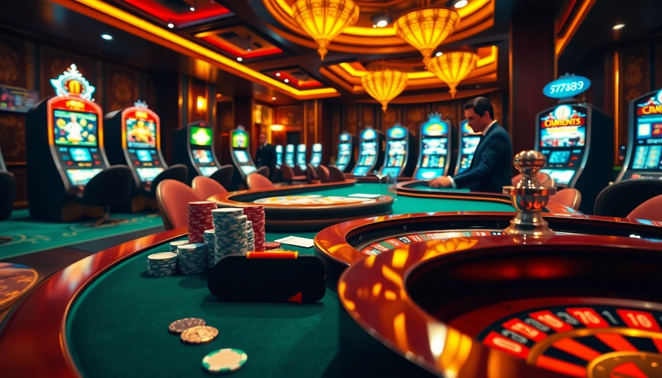 Experience the excitement of 6789 at a glamorous casino with vibrant tables and stunning gameplay.