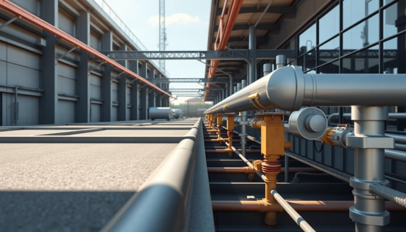 Visualisierung der Notentwässerung Flachdach Planung mit Fokus auf moderne Entwässerungssysteme.