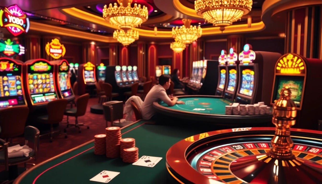 Experience the excitement of high-stakes gambling at https://yo88.cash/ with luxurious poker and roulette setups.
