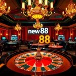 Experience the thrill of new 88 gaming with vibrant casino tables and players in action.