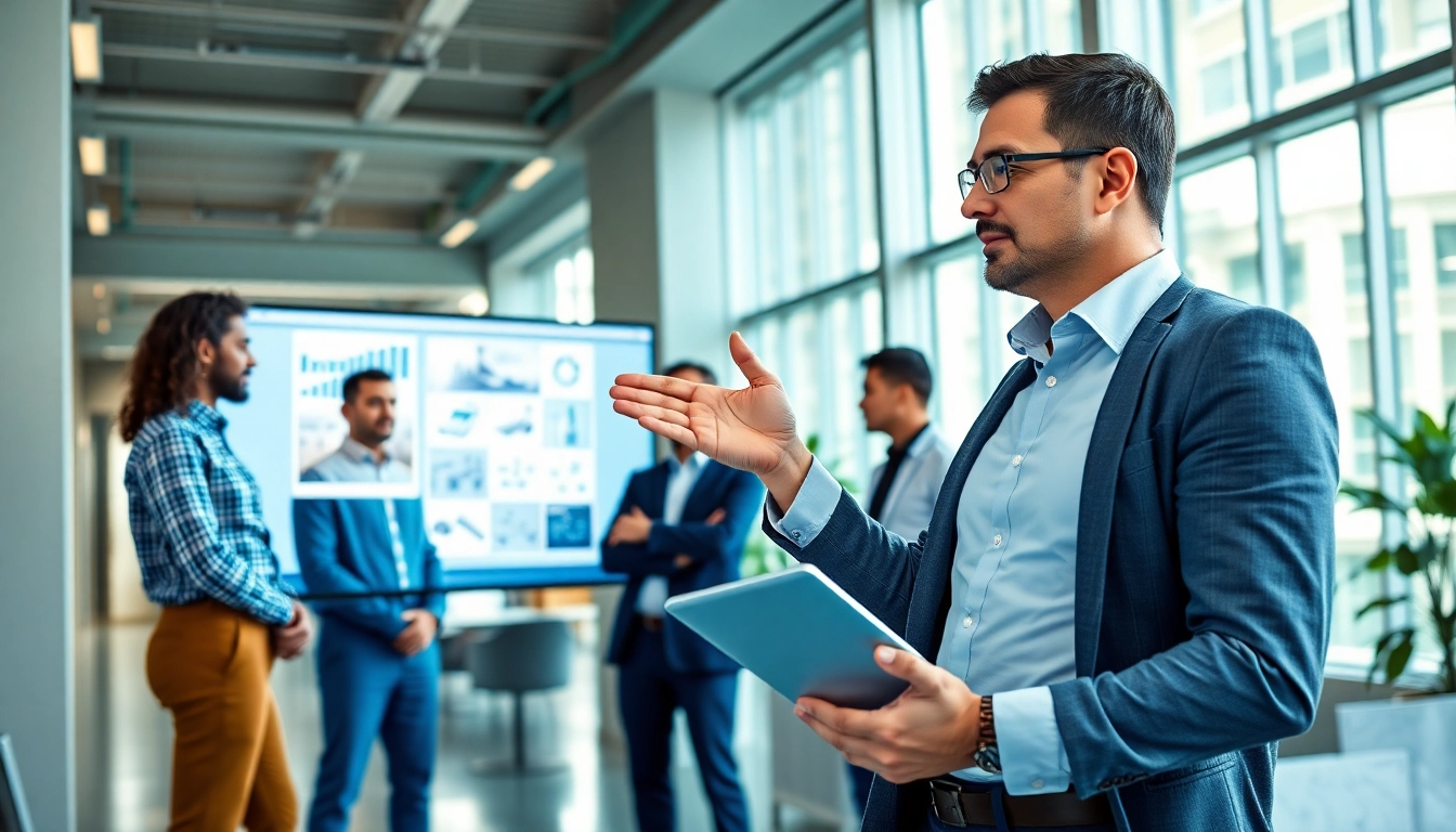 Headhunter Ingenieure im Gespräch mit einem engagierten Team in einem modernen Büro