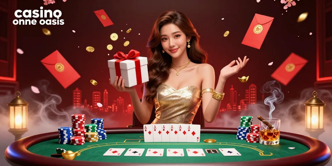 Play at casino ohne oasis with lush visuals, showcasing a festive atmosphere filled with excitement.