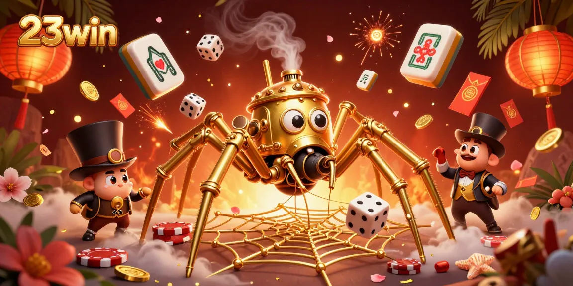 Play exciting games at 23win with a captivating steampunk casino scene.